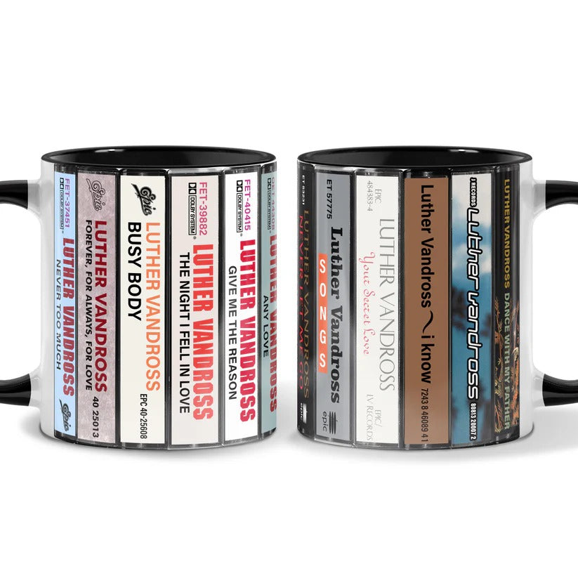 Sade Albums Cassette Collection Retro Accent Mug
