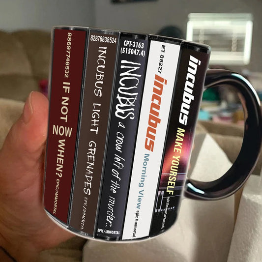 Incubus Albums Cassette Collection Retro Accent Mug