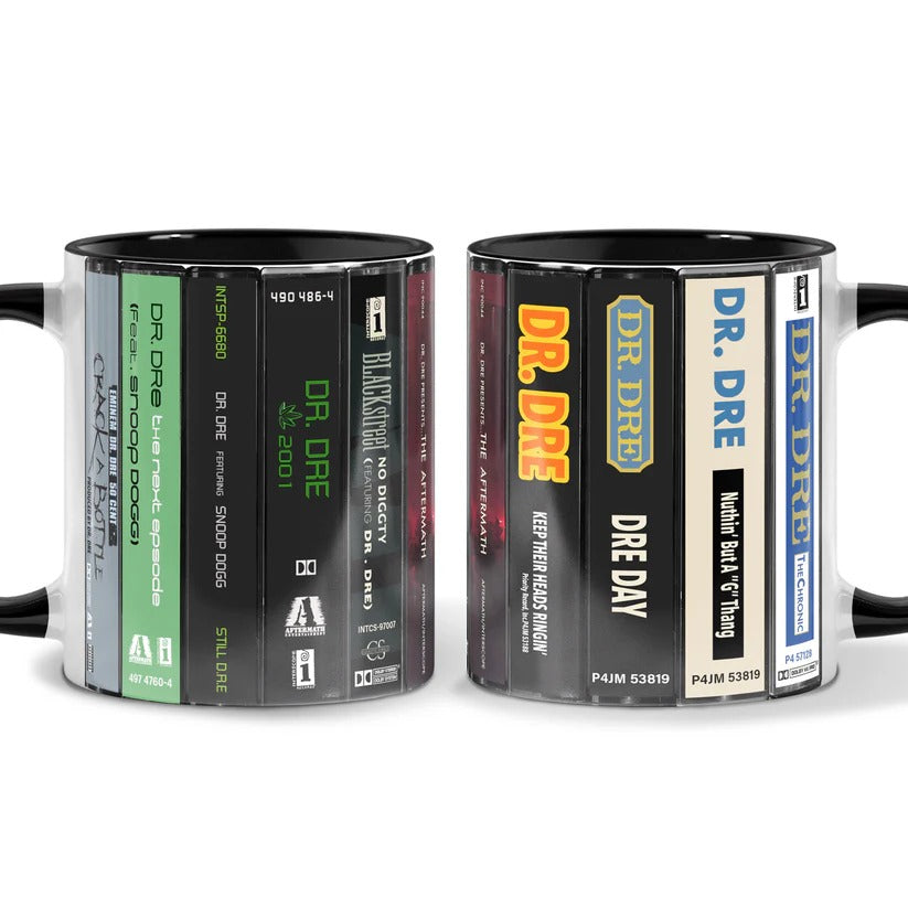 Dr. Dre Albums Cassette Collection Retro Accent Mug