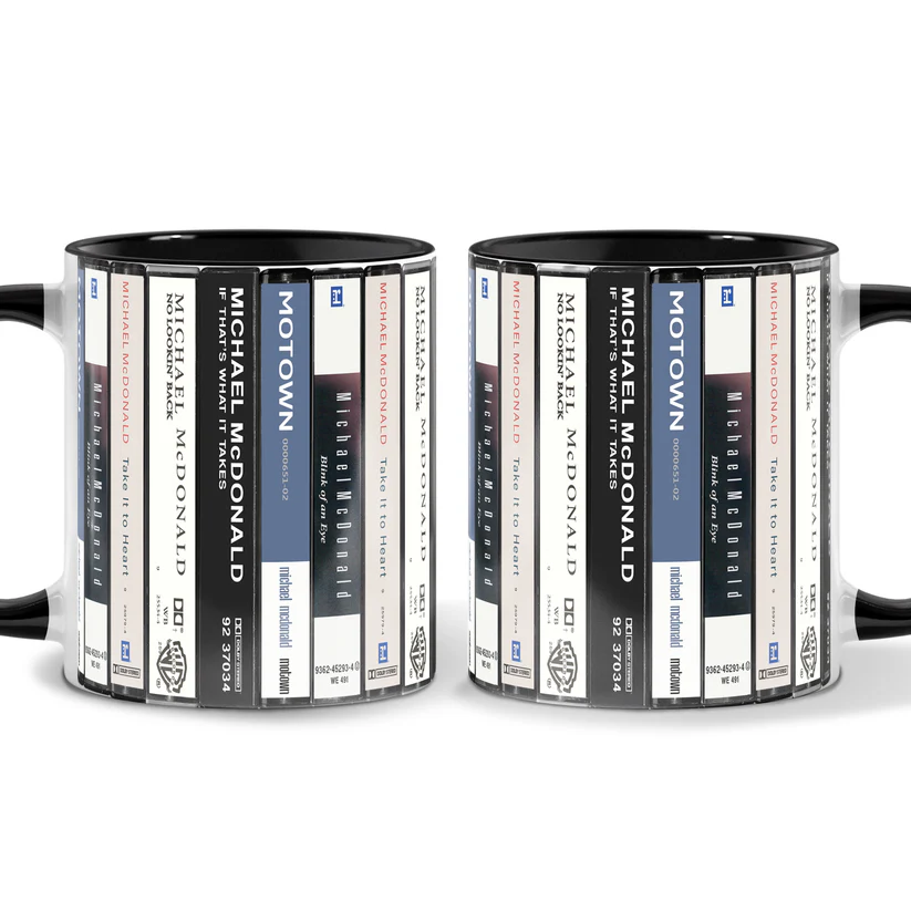 Michael McDonald Albums Cassette Collection Retro Accent Mug