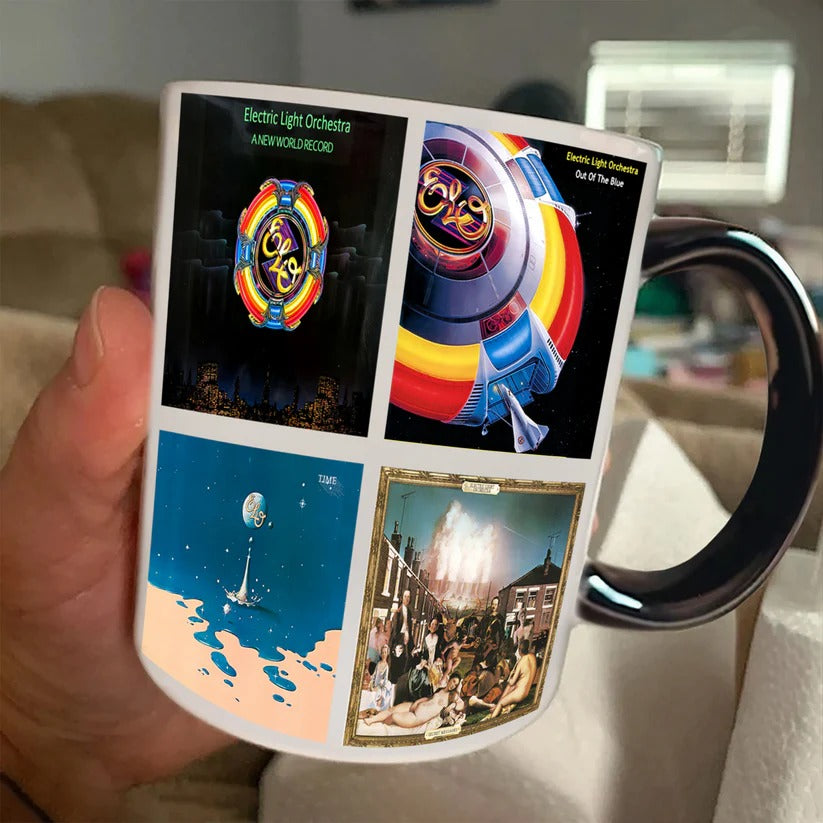 Electric Light Orchestra Albums Cover 80s Collection Retro Accent Mug
