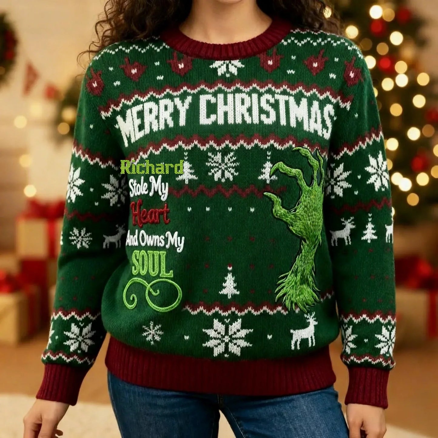 He Stole My Heart And Owns My Ass - Personalized Leggings, Sweatshirt