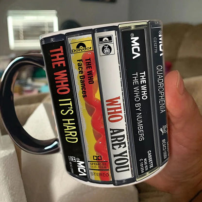 The Who Albums Retro Cassette Collection Accent Mug