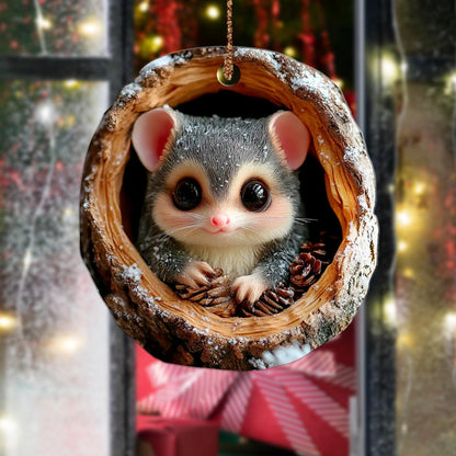 Opossum Wood Ornament Christmas Gift for Opossum Lover