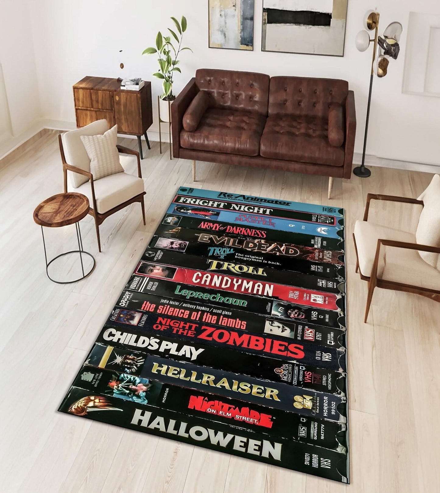 Retro Halloween Vibes Area Rug