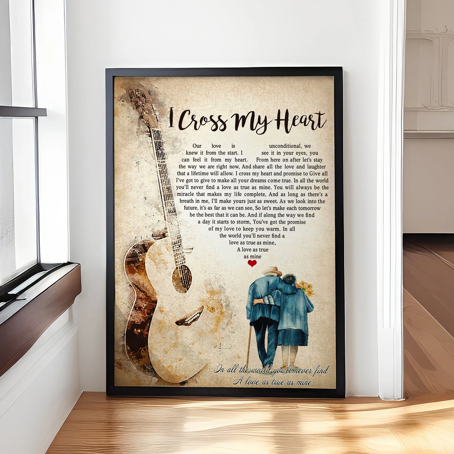 I Cross My Heart - Couple Canvas And Poster