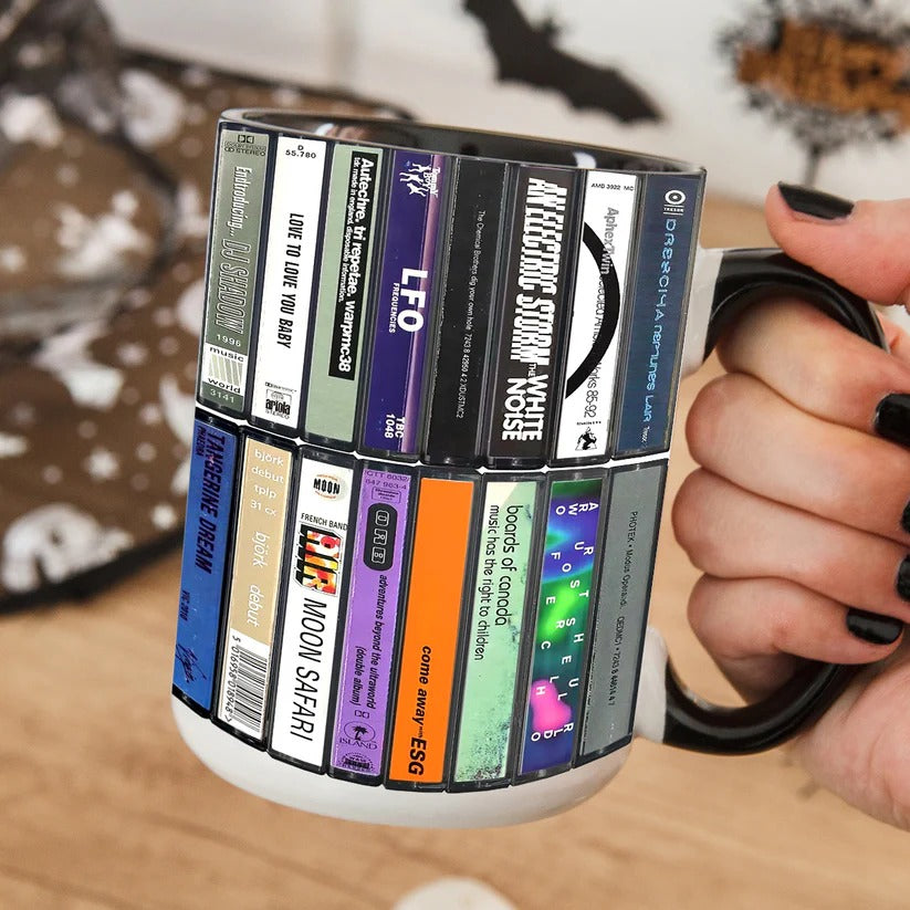 Electronic Dance Music Albums Cassette Collection Accent Mug