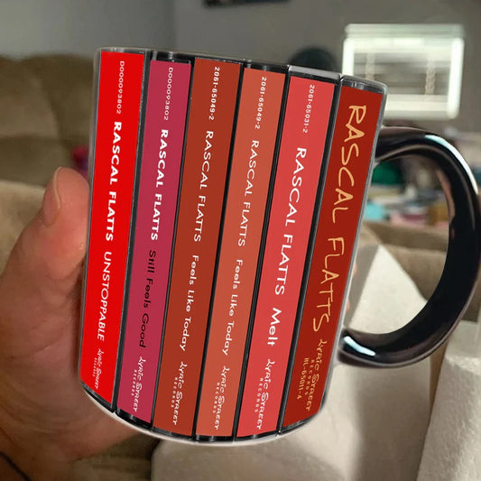 Rascal Flatts Albums Cassette Collection Retro Accent Mug