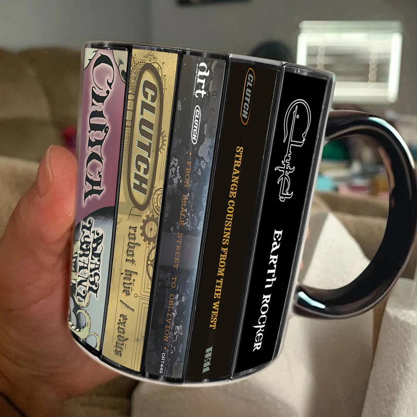 Clutch Albums Cassette Collection Retro Accent Mug