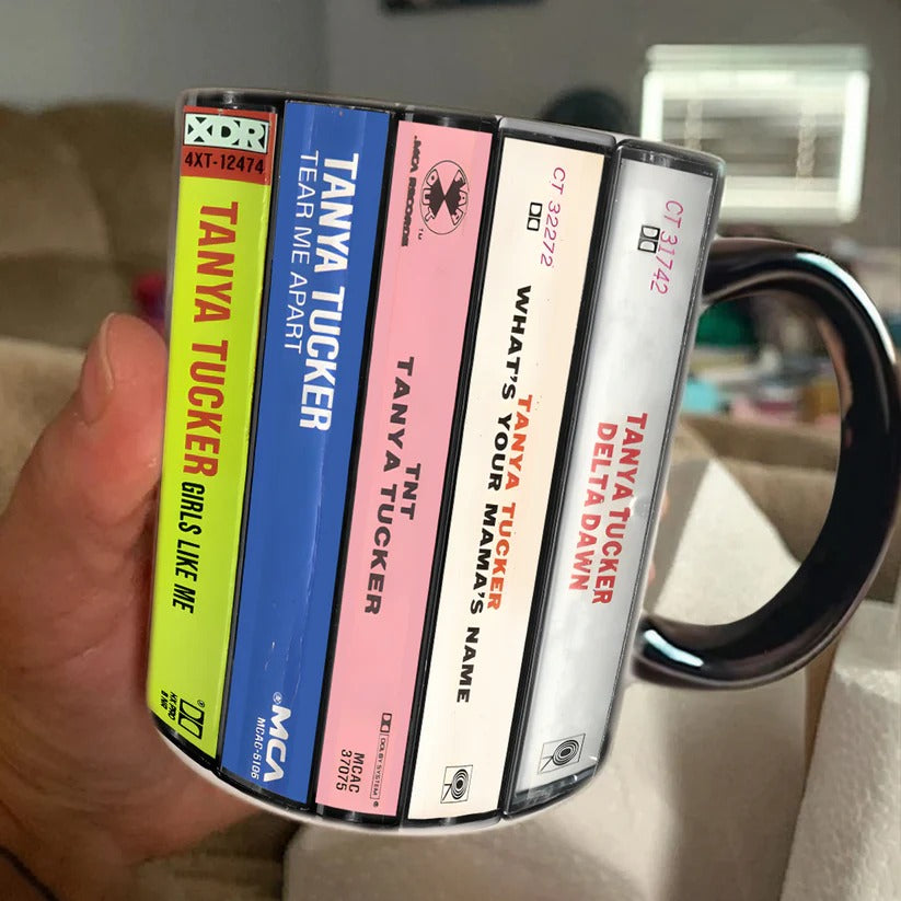 Tanya Tucker Albums Cassette Retro Collection Accent Mug