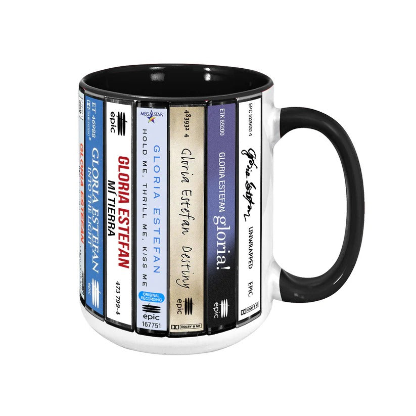 Miami Sound Machine Albums Cassette Collection Retro Accent Mug