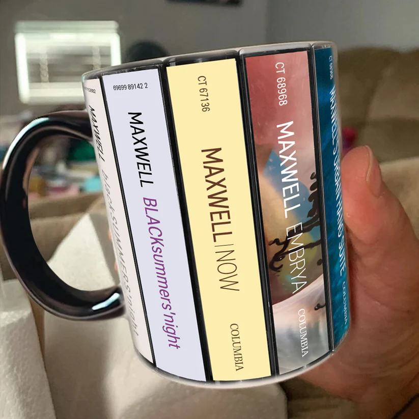 Maxwell Albums Cassette Collection Retro Accent Mug