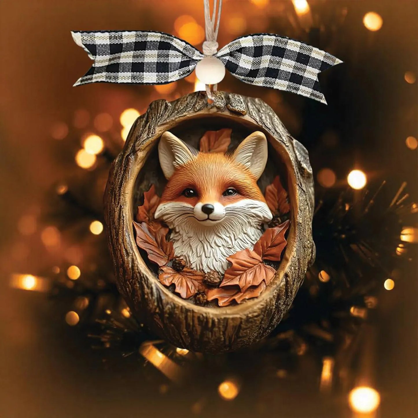 Fox Ornament, Christmas Decoration, Perfect Holiday Gift for Nature Lovers