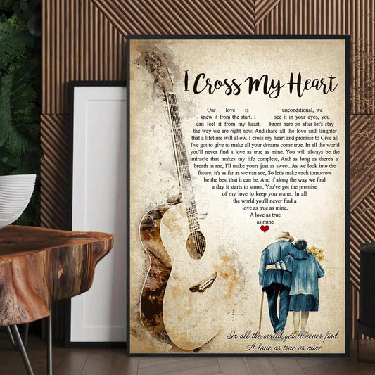 I Cross My Heart - Couple Canvas And Poster