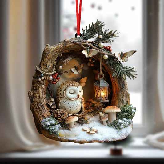 Owl Ornament - Christmas Gift Ornament