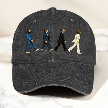 Abbey Road Denim Dad Cap - Retro Vintage Dad Cap Gift For Dad