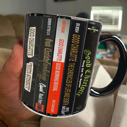 Good Charlotte Albums Cassette Collection Retro Accent Mug