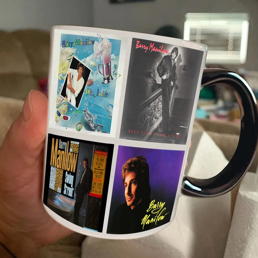 Barry Manilow Albums Cover 80s Collection Retro Mug