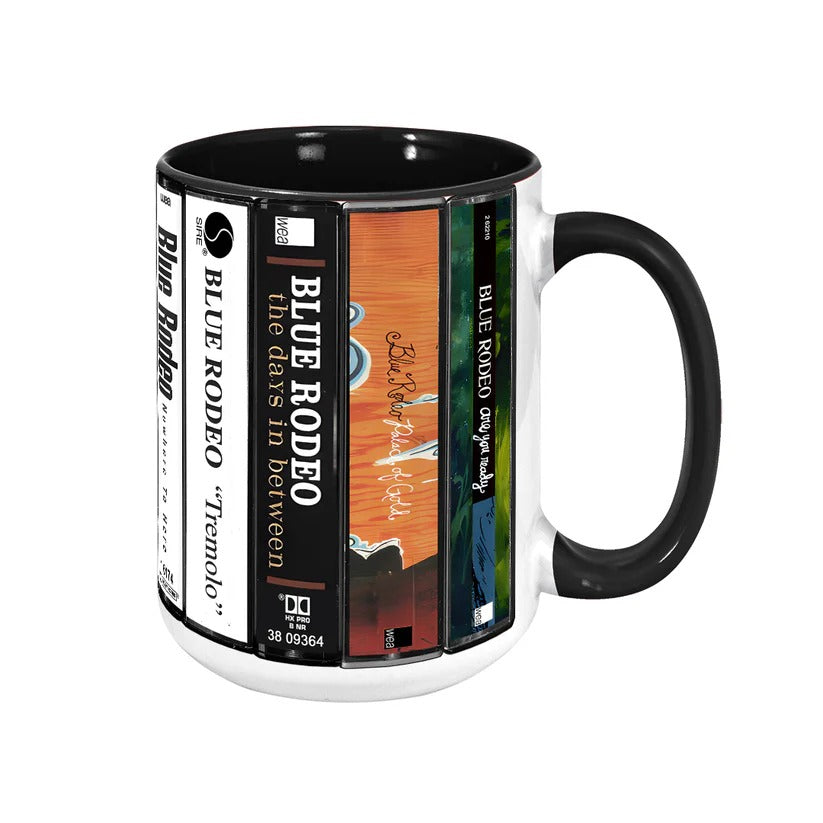 Blue Rodeo Albums Cassette Collection Retro Accent Mug