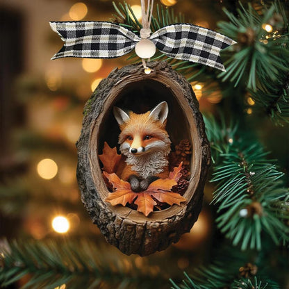 Fox Ornament, Christmas Decoration, Perfect Holiday Gift for Nature Lovers