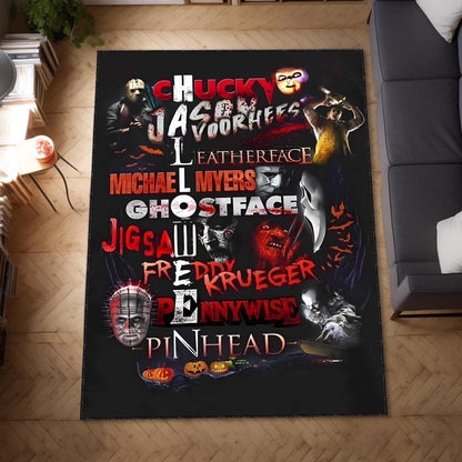 Retro Halloween Vibes Area Rug