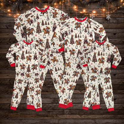 Cowboy Christmas Pajamas Set