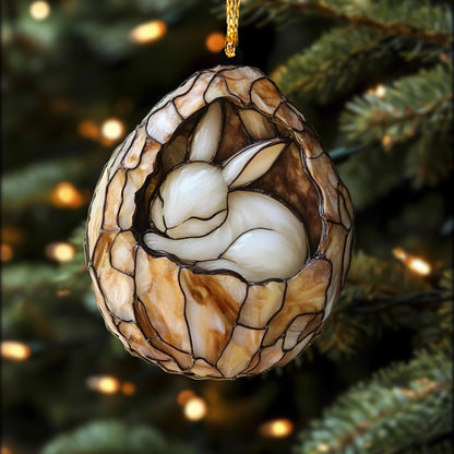 Cute Animal Rabbit Ornament Cute Animal Christmas Gift for Nature Lover