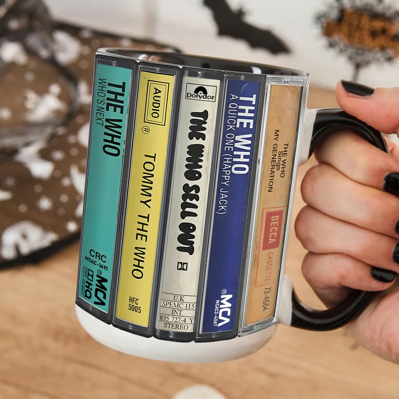 The Who Albums Retro Cassette Collection Accent Mug