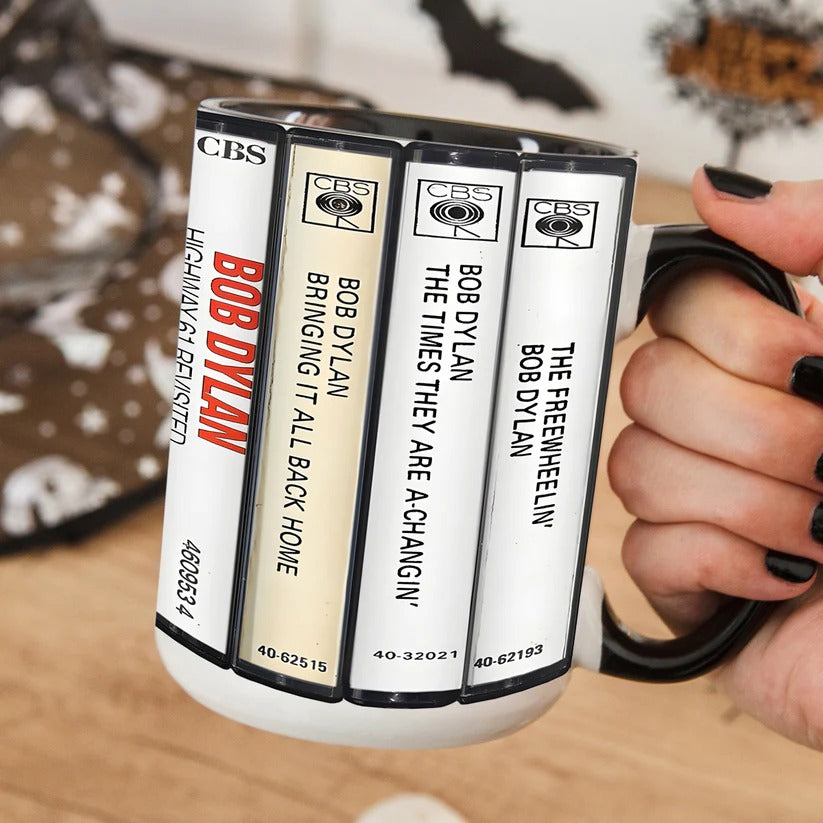 Bob Dylan Cassette Retro Collection Accent Mug