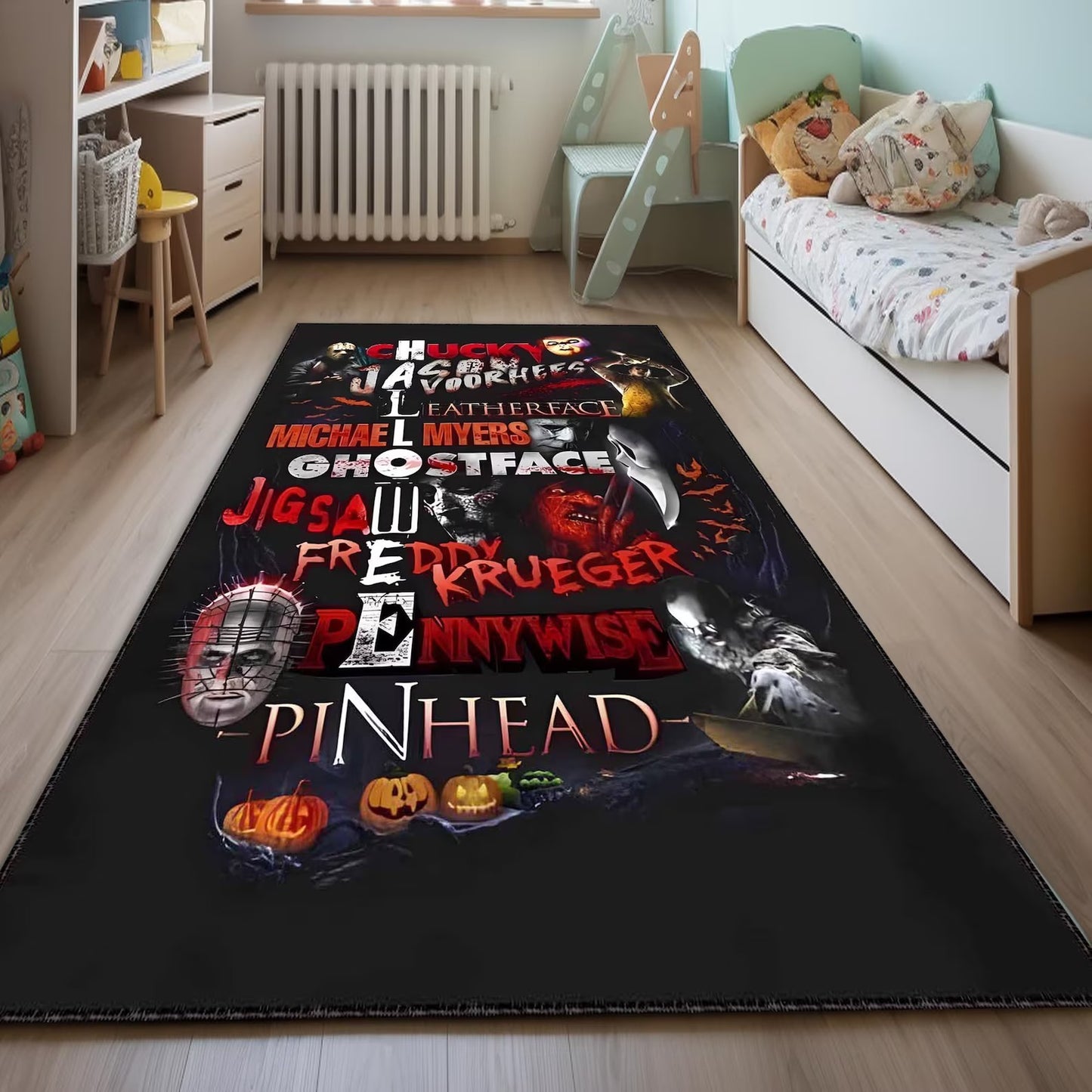 Retro Halloween Vibes Area Rug