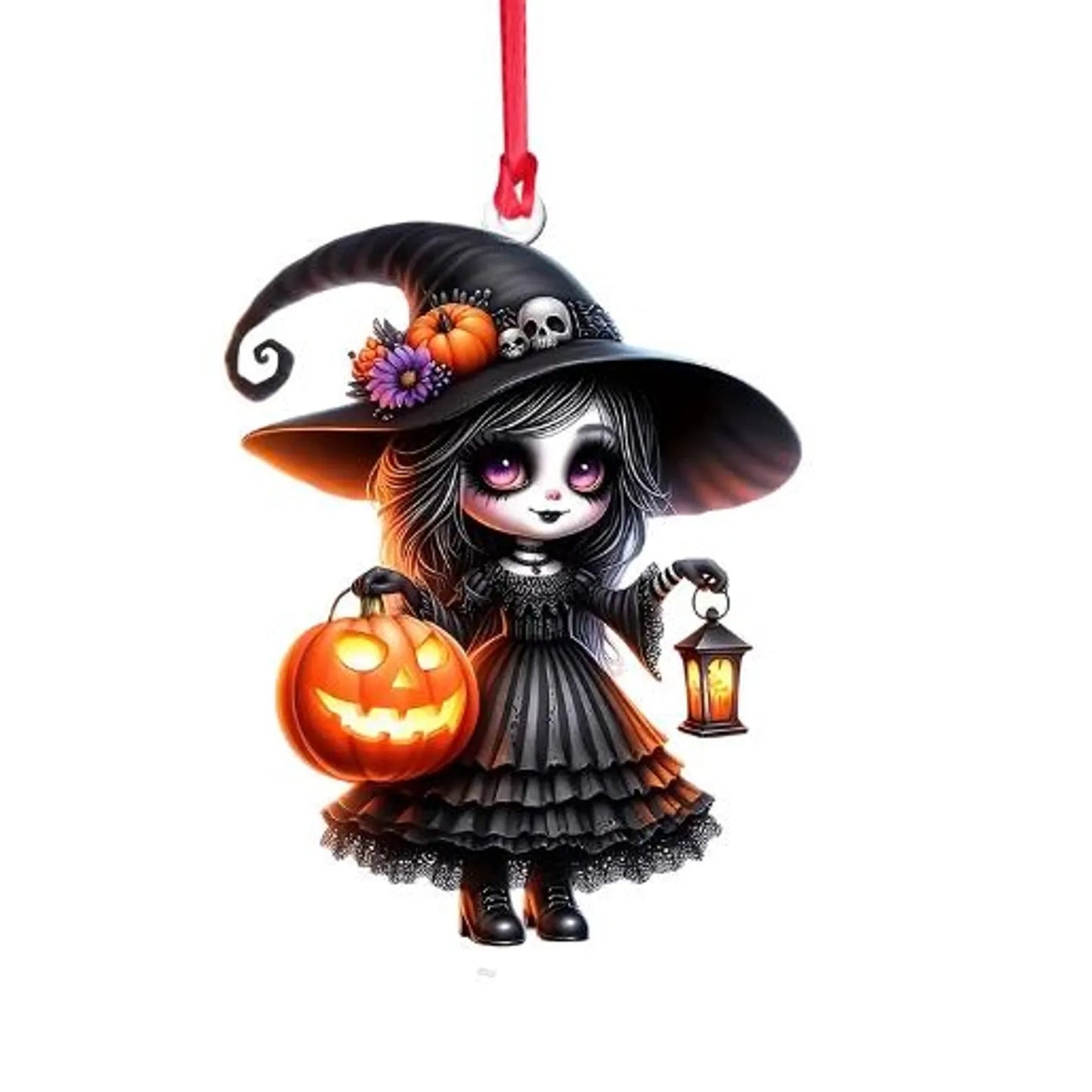 Little Witch Personalized Witch Custom Shaped Ornament
