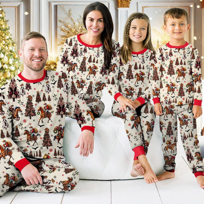 Cowboy Christmas Pajamas Set