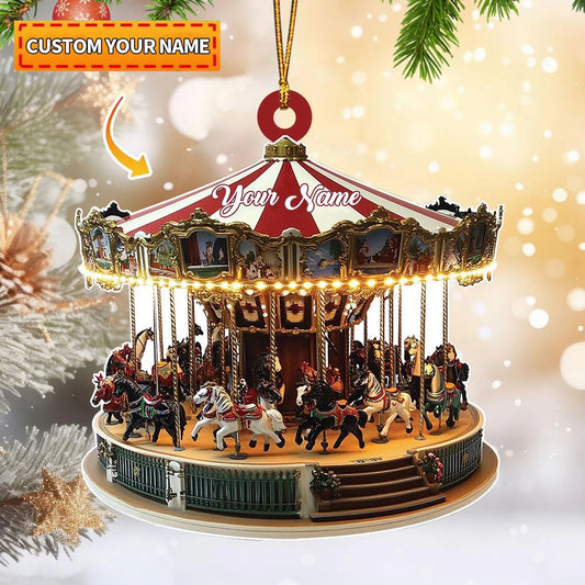 Horse Lover Personalized Christmas Ornament