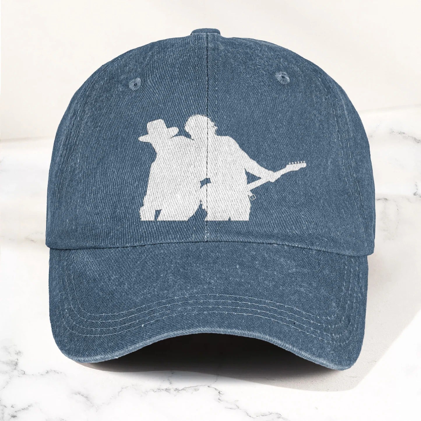 Classic Music Denim Cap – Retro Rock Music Fan Cap