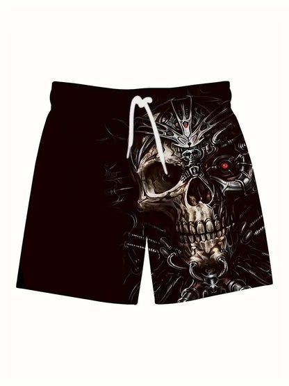 Sull Men' Print Beach Shorts Quick Dry - Beach Short