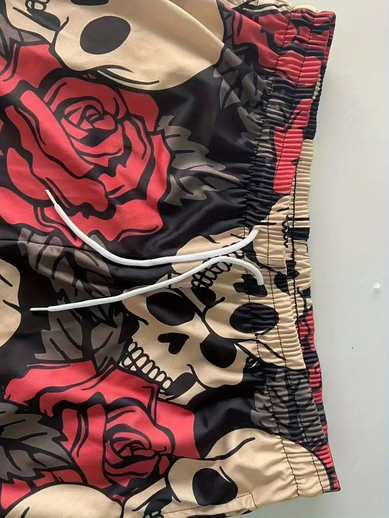 Skulls Roses Beach Short Quick Dry