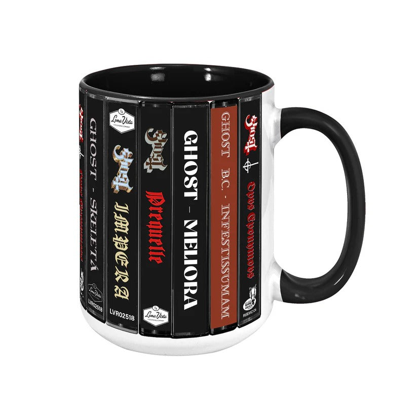 Ghost Albums Cassette Collection Retro Accent Mug