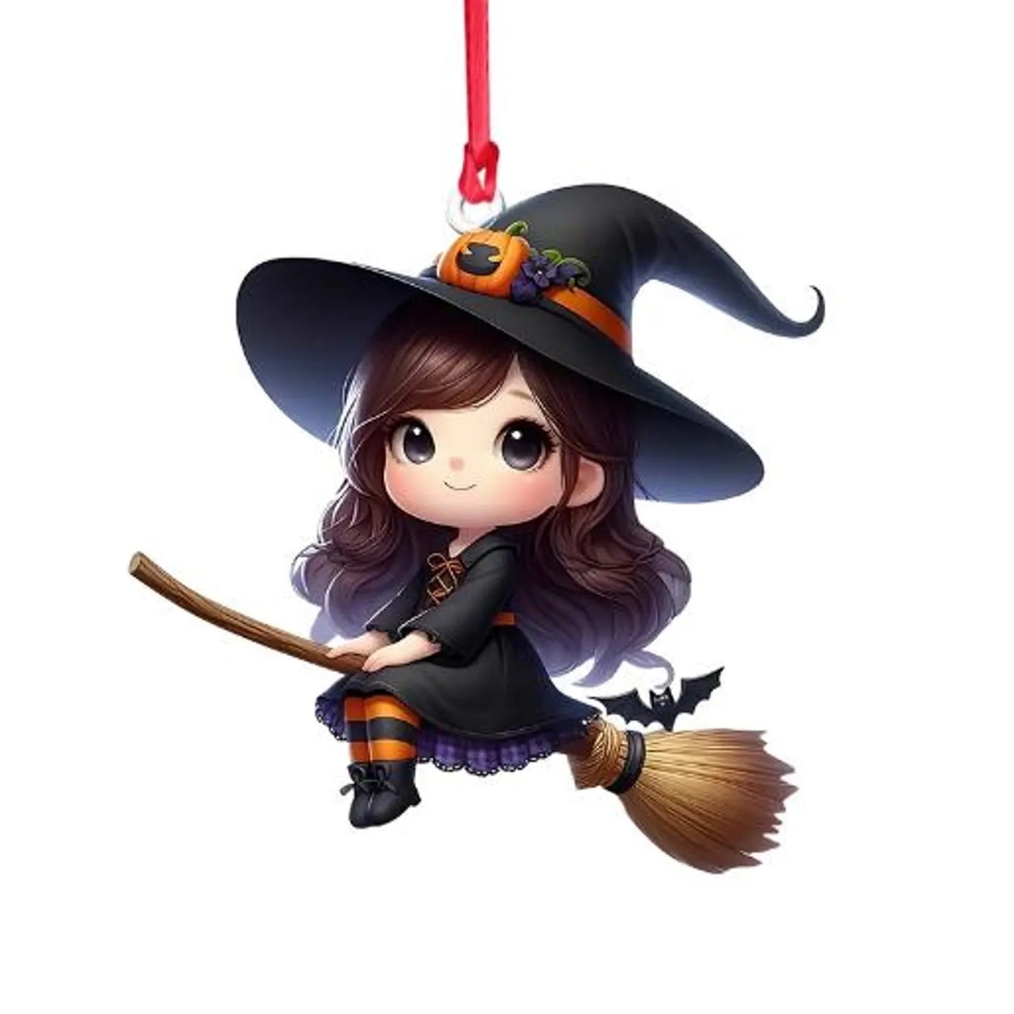 Little Witch Personalized Witch Custom Shaped Ornament