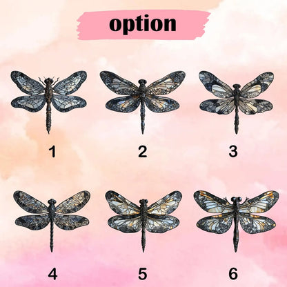 Iridescent Dragonfly Faux Acrylic Window, Acrylic Window Hanging