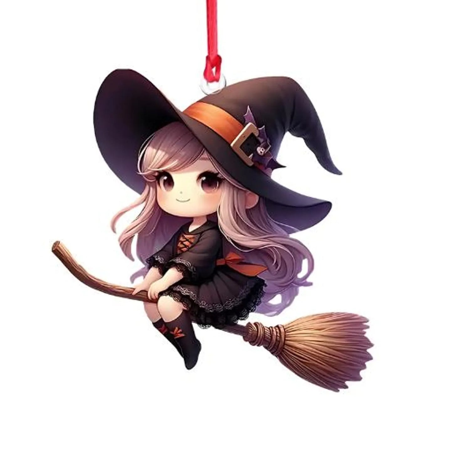 Little Witch Personalized Witch Custom Shaped Ornament