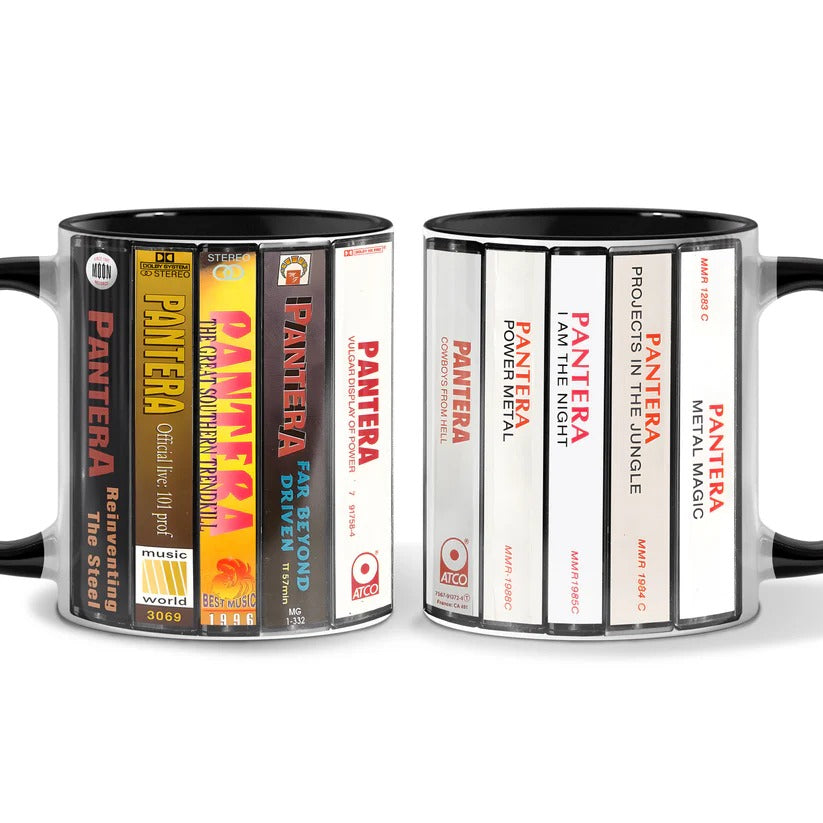 Pantera Albums Cassette Retro Collection Accent Mug