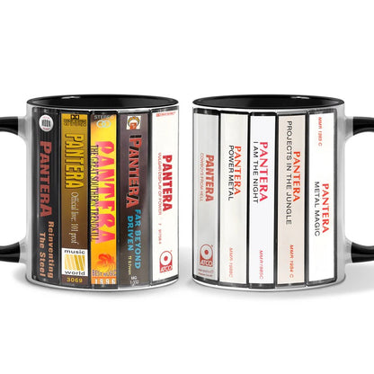 Pantera Albums Cassette Retro Collection Accent Mug