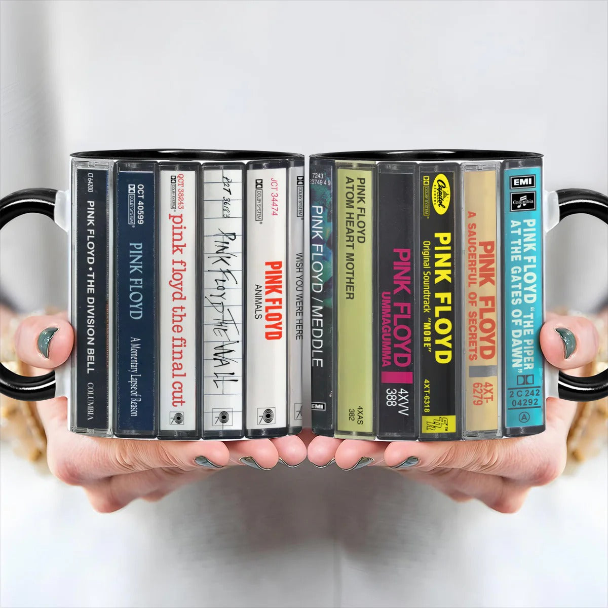 Pink Floyd Albums Cassette Retro Collection Accent Mug