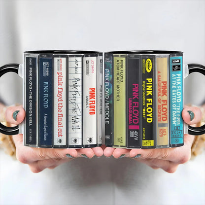 Pink Floyd Albums Cassette Retro Collection Accent Mug