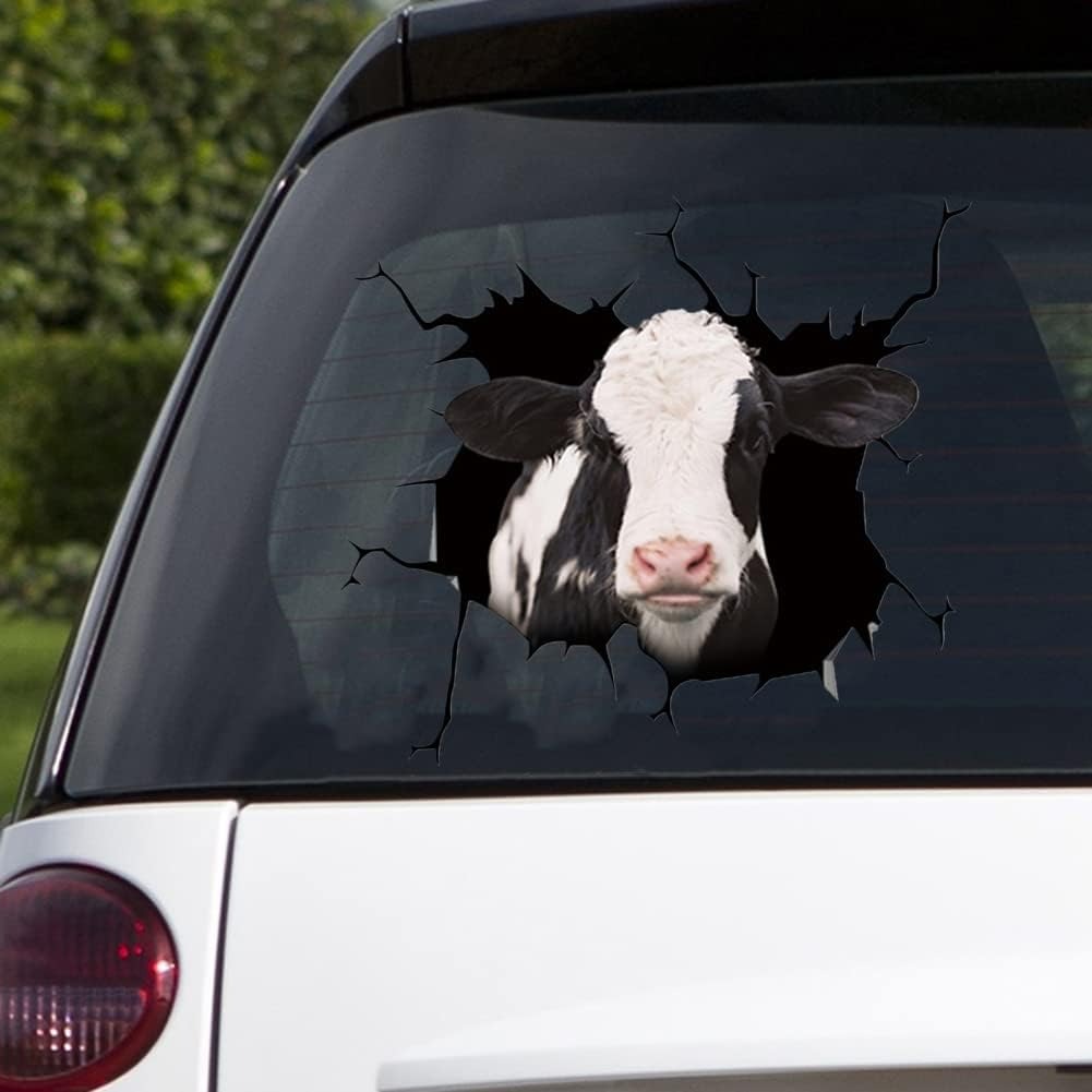 Dairy cow crack sticker cattle lover, Cows Decal