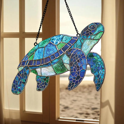 Sea Turtle Acrylic Window Suncatcher