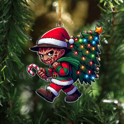 Funny Christmas Horror Christmas Ornament