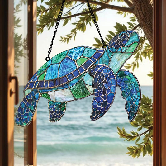 Sea Turtle Acrylic Window Suncatcher