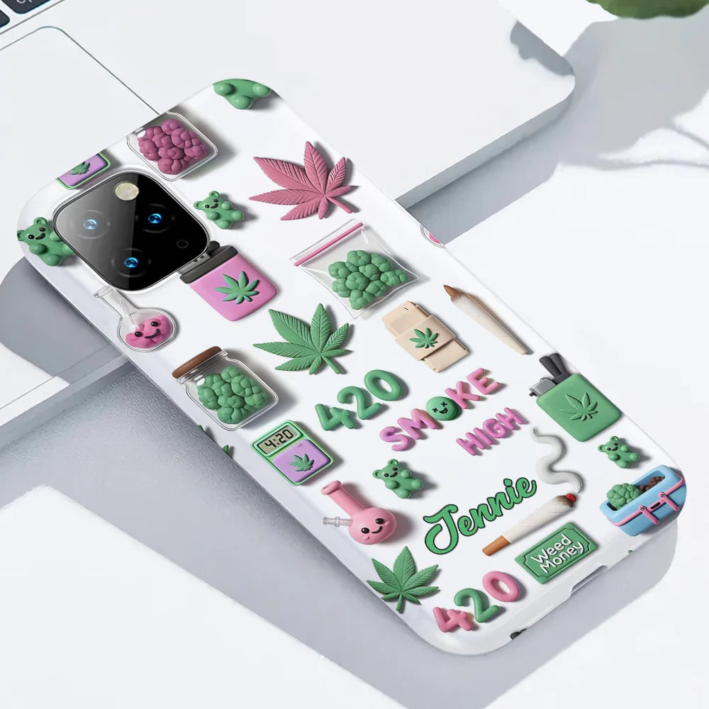 Stoner Chic Phone case, Personalized Weed Phone Case