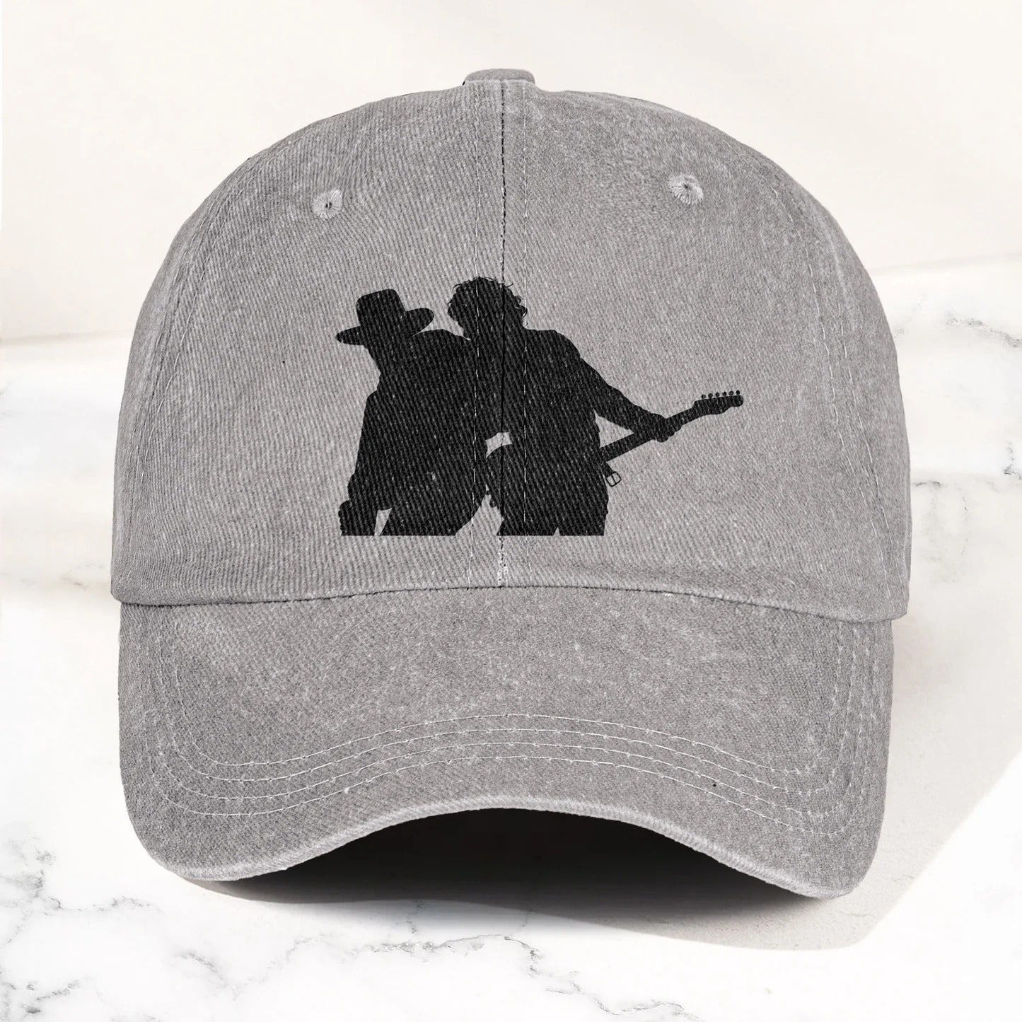 Classic Music Denim Cap – Retro Rock Music Fan Cap